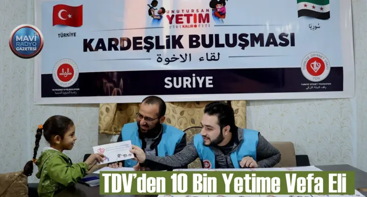 TDV’den 10 Bin Yetime Vefa Eli