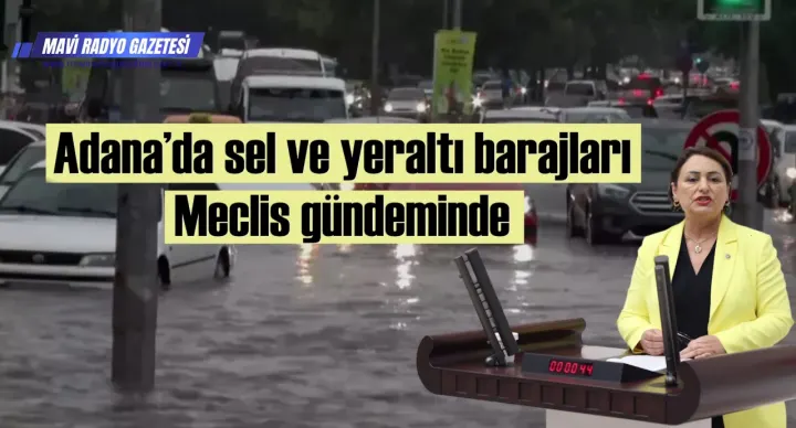 Adana’da sel ve yeraltı barajları Meclis gündeminde 