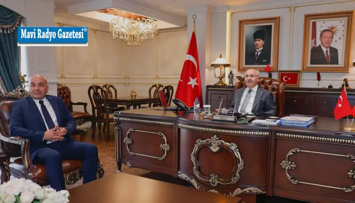 Vali Köşger, Garanti BBVA Çukurova Bölge Müdürü Salih Erenler’i Kabul Etti 