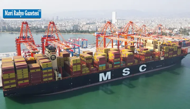 Dünyanın En Büyük Konteyner Gemisi MSC Irina, Mersin Uluslararası Limanı’na Demir Attı 