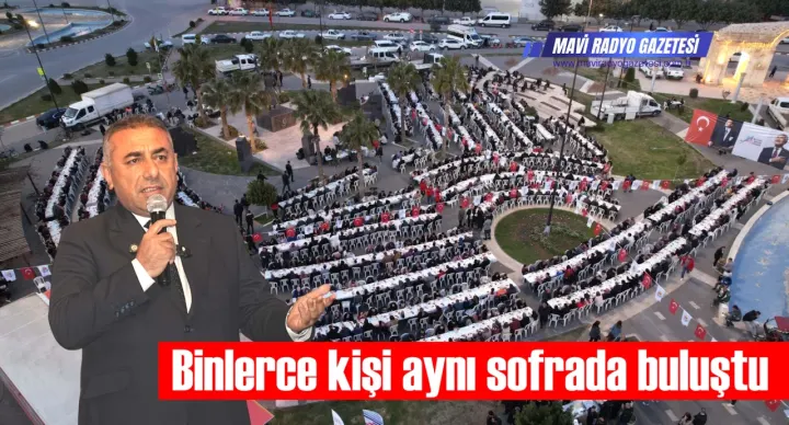 Binlerce kişi aynı sofrada buluştu 