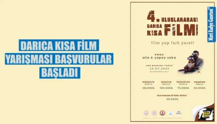 DARICA KISA FİLM YARIŞMASI BAŞVURULAR BAŞLADI 