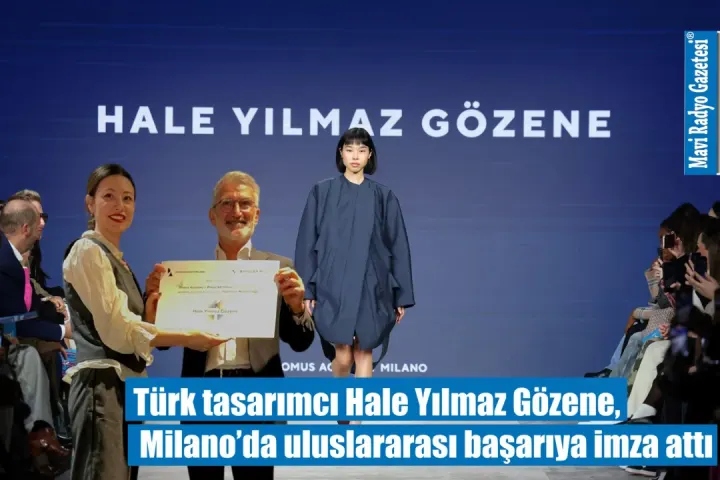 Türk tasarımcı Hale Yılmaz Gözene, Milano’da uluslararası başarıya imza attı 