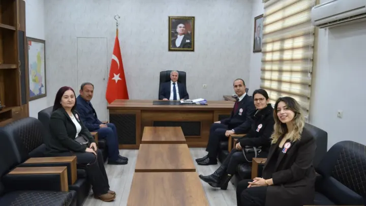 Vergi Dairesi’nden Kaymakam Kurtyemez’e Vergi Haftası Ziyareti