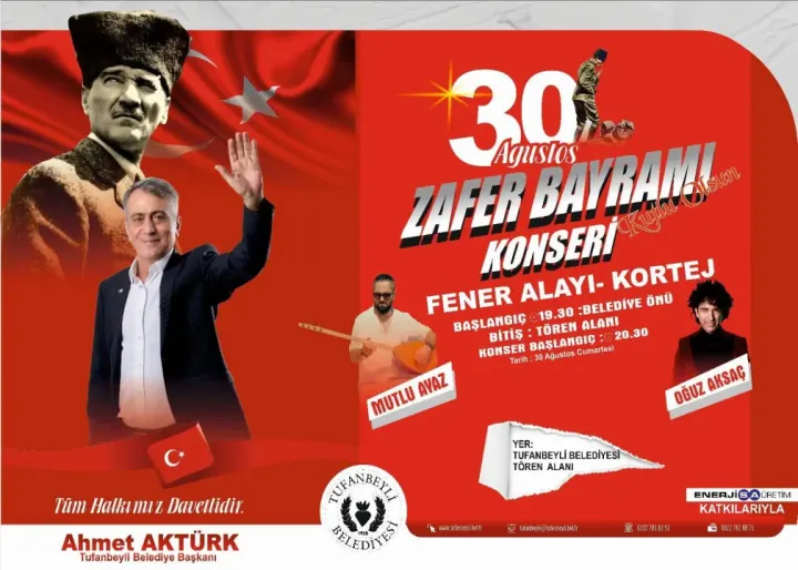 Tufanbeyli’de 30 Ağustos Zafer Bayramı Coşkusu