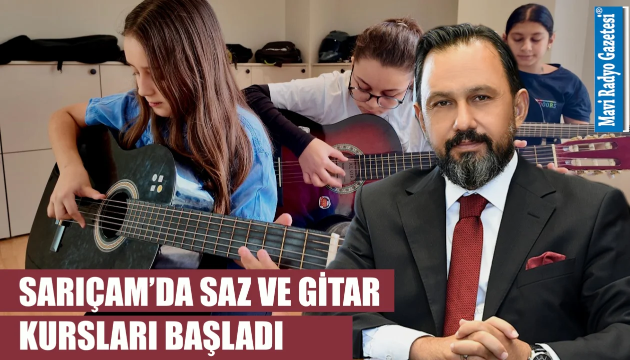SARIÇAM’DA SAZ VE GİTAR KURSLARI BAŞLADI 