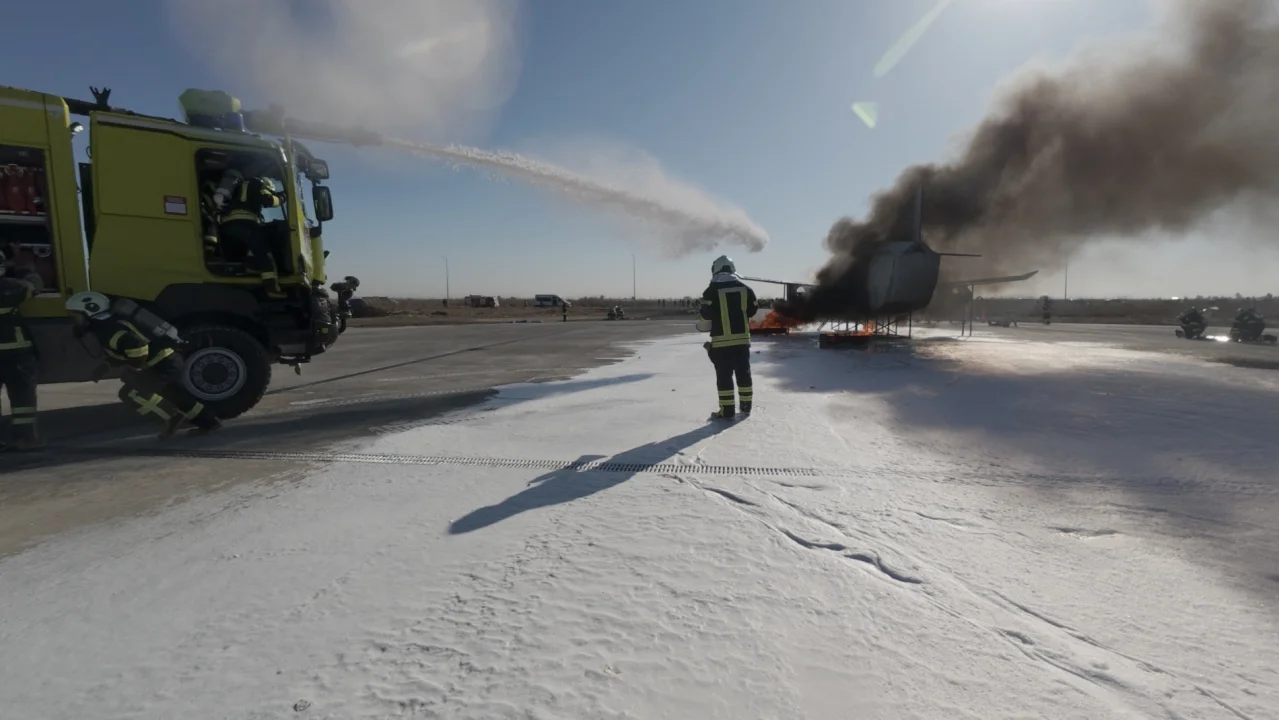 Çukurova Uluslararası Havalimanı’nda gerçekçi uçak kazası tatbikatı 