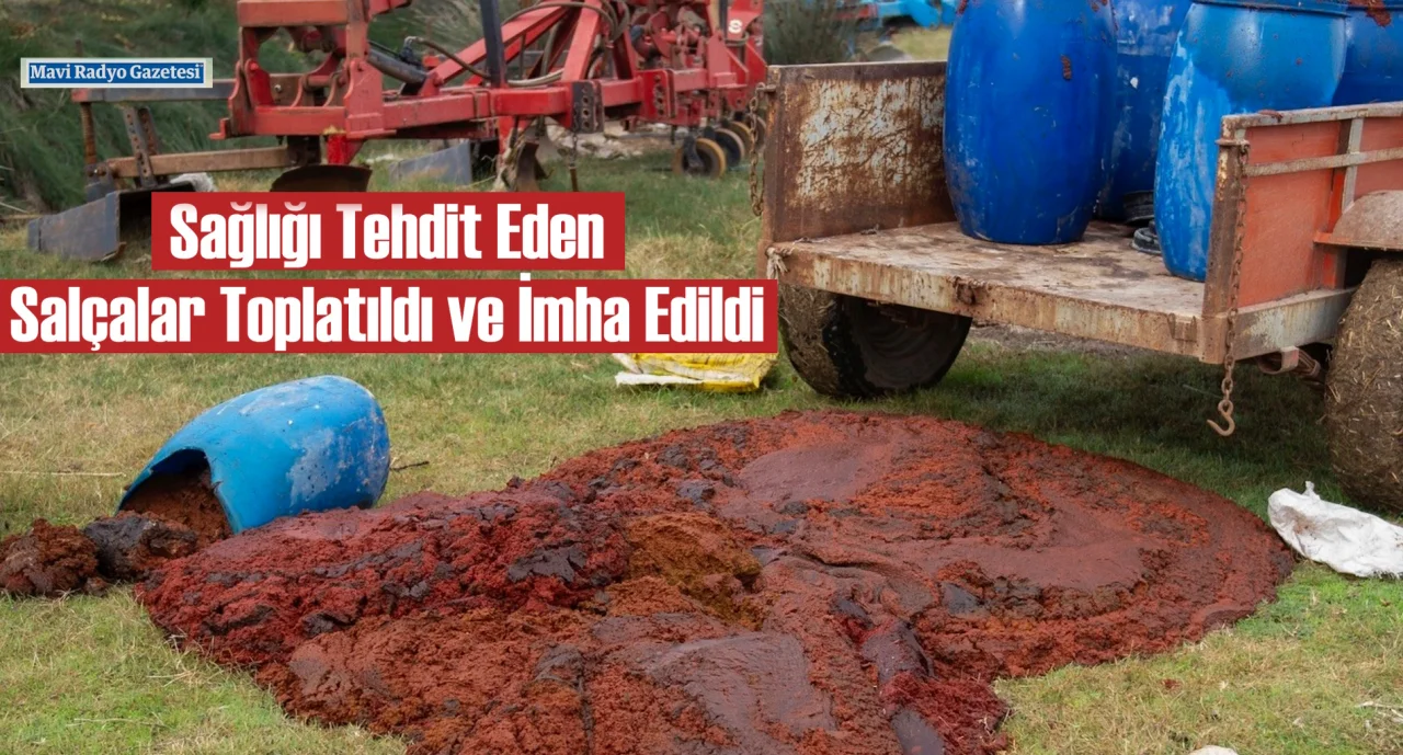 Sağlığı Tehdit Eden Salçalar Toplatıldı ve İmha Edildi 