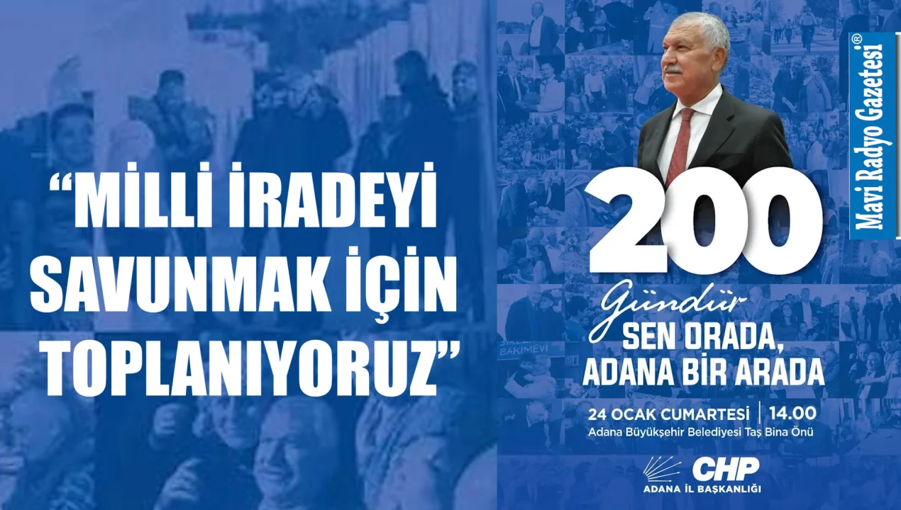 “MİLLİ İRADEYİ SAVUNMAK İÇİN TOPLANIYORUZ”