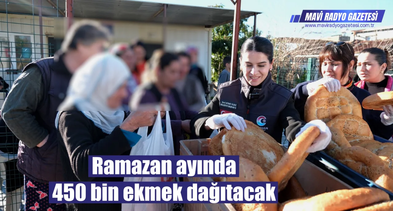 Ramazan ayında 450 bin ekmek dağıtacak 