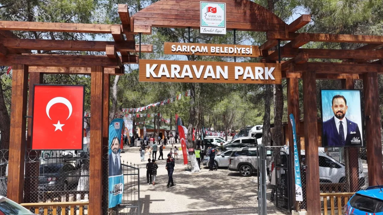 Sarıçam’da Bölgenin İlk Karavan Parkı Açıldı