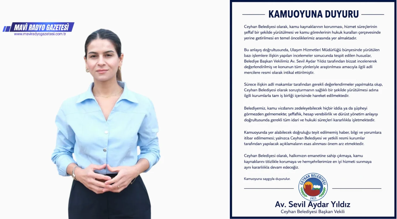 Ceyhan Belediyesi’nden Ulaşım Hizmetleri’ne inceleme: İddialar adli yargıya taşındı