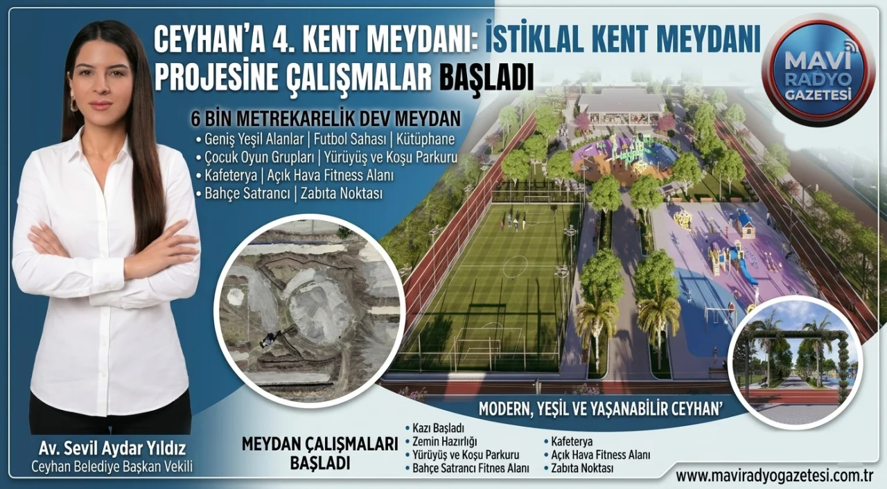 Ceyhan’da Kent Meydanlarıyla Sosyal Yaşam Ağı Genişliyor