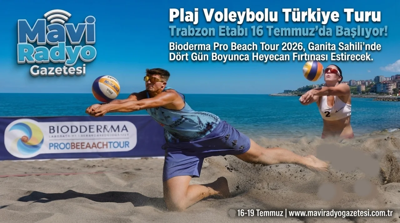 Trabzon'da plaj voleybolu heyecanı başlıyor