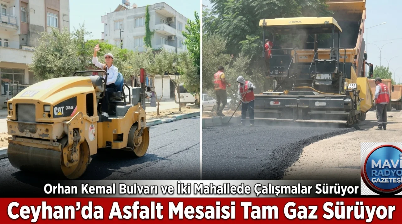 Ceyhan'da Asfalt Mesaisi Sürüyor: Üç Mahallenin Kullandığı Bulvarda Çalışmalar Başladı