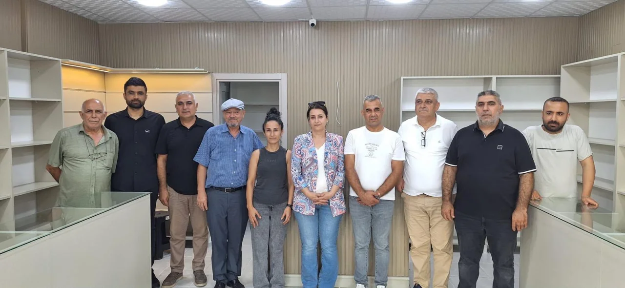 Ceyhan'da iş yeri yanan esnafa oda başkanlarından destek ziyareti